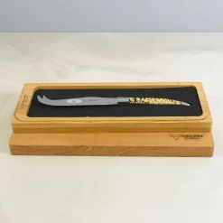 Laguiole en Aubrac Soft Cheese Knife, Gold Foil Best