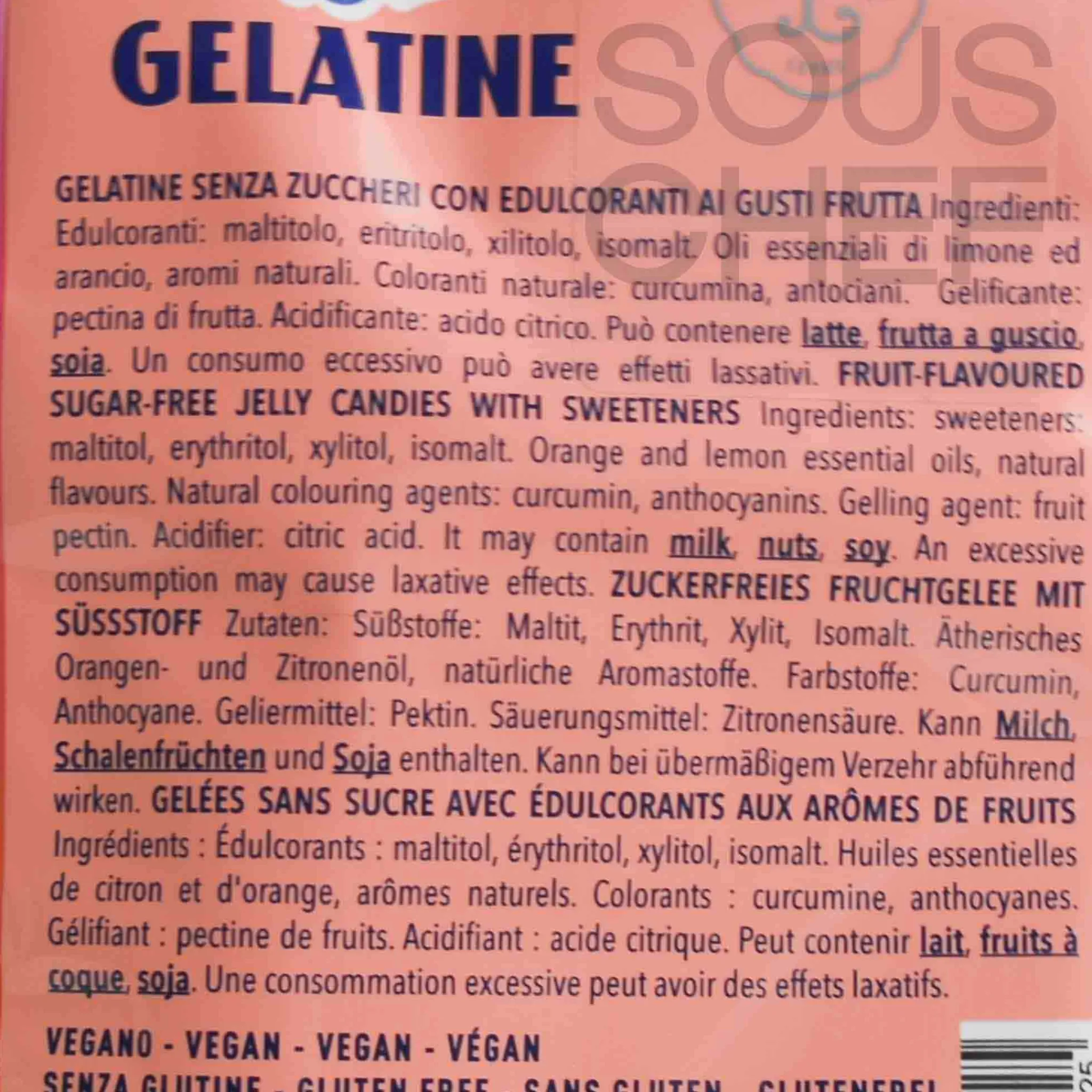 Leone Assorted Sugar-Free Fruit Jellies, 100g