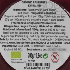LoRUSSo Organic Artisanal Raspberry Jam, 305g New