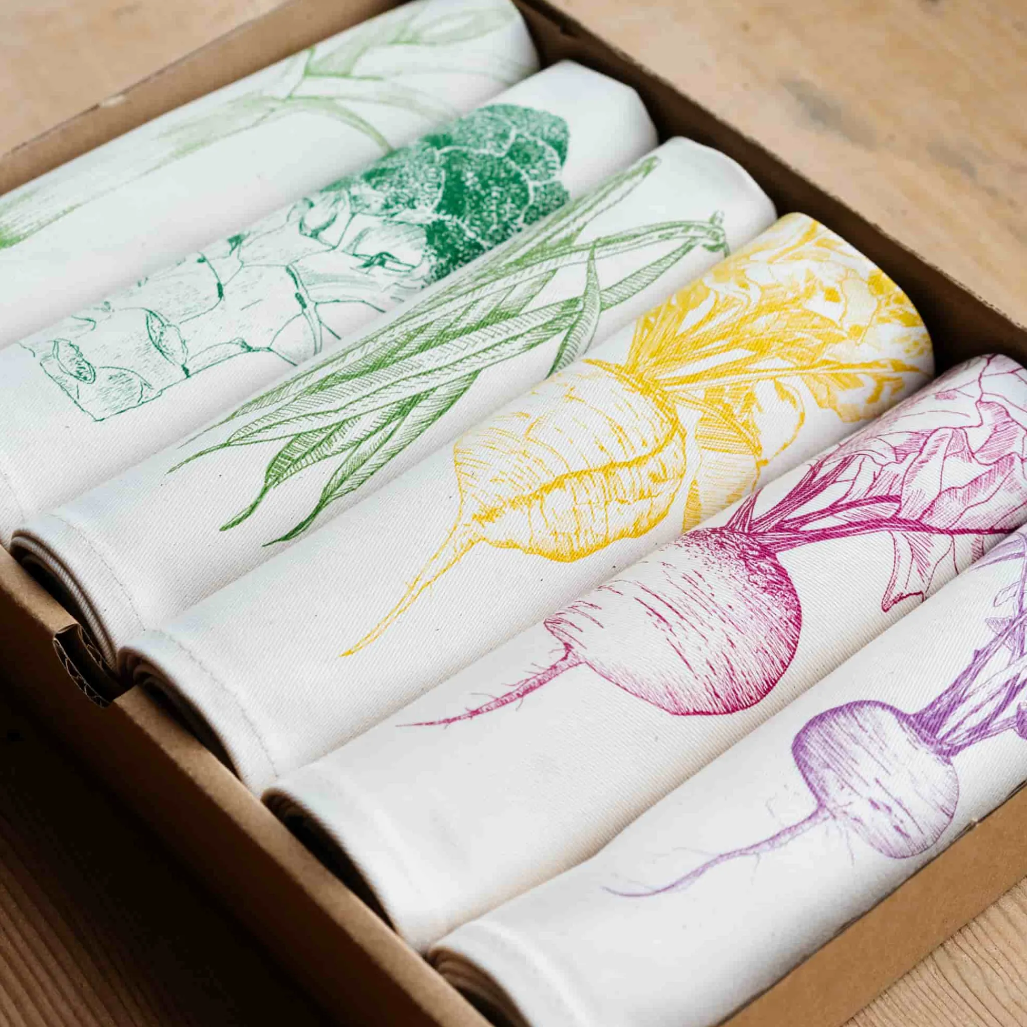 Lottie Day Garden Veg Mixed Design Napkins Box of 6 Best