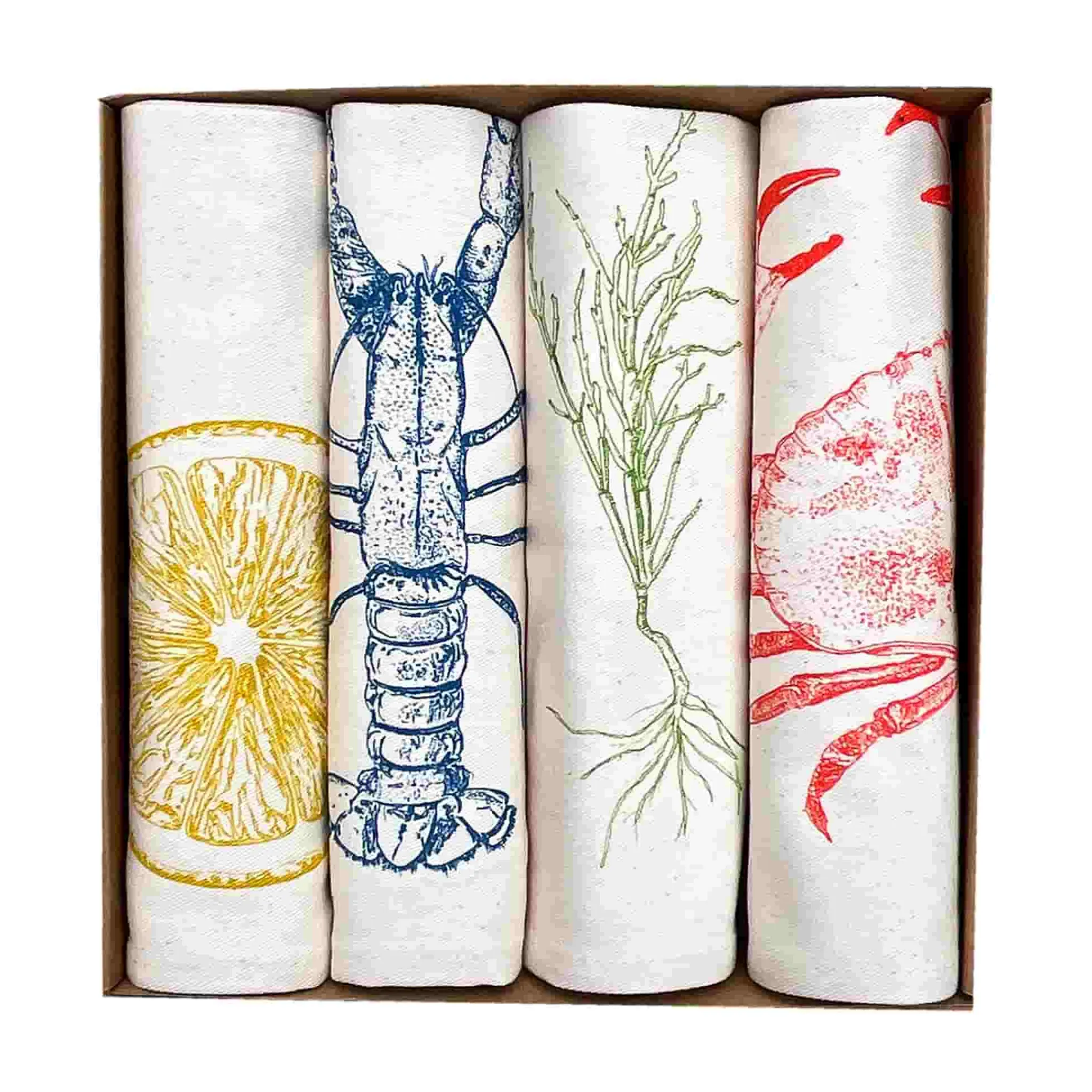 Lottie Day Set of 4 Seafood Napkins Online