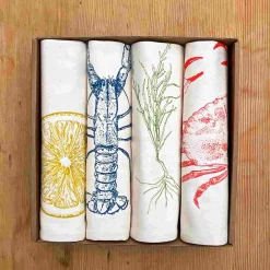 Lottie Day Set of 4 Seafood Napkins Online