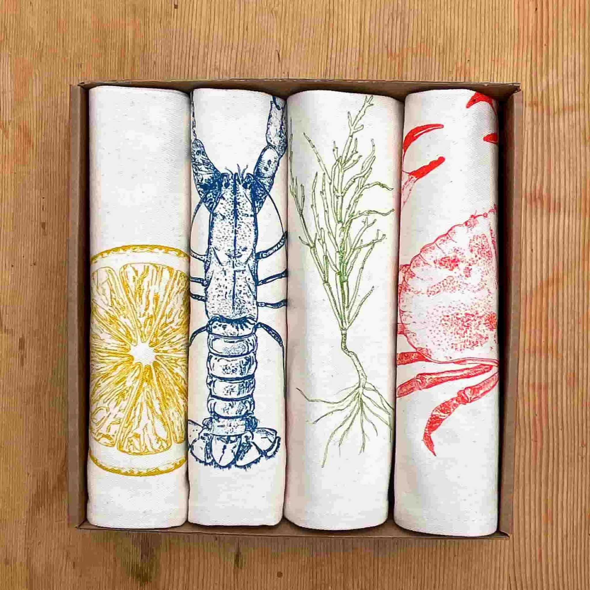 Lottie Day Set of 4 Seafood Napkins Online