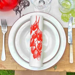 Lottie Day Set of 6 Tomato Napkins Discount
