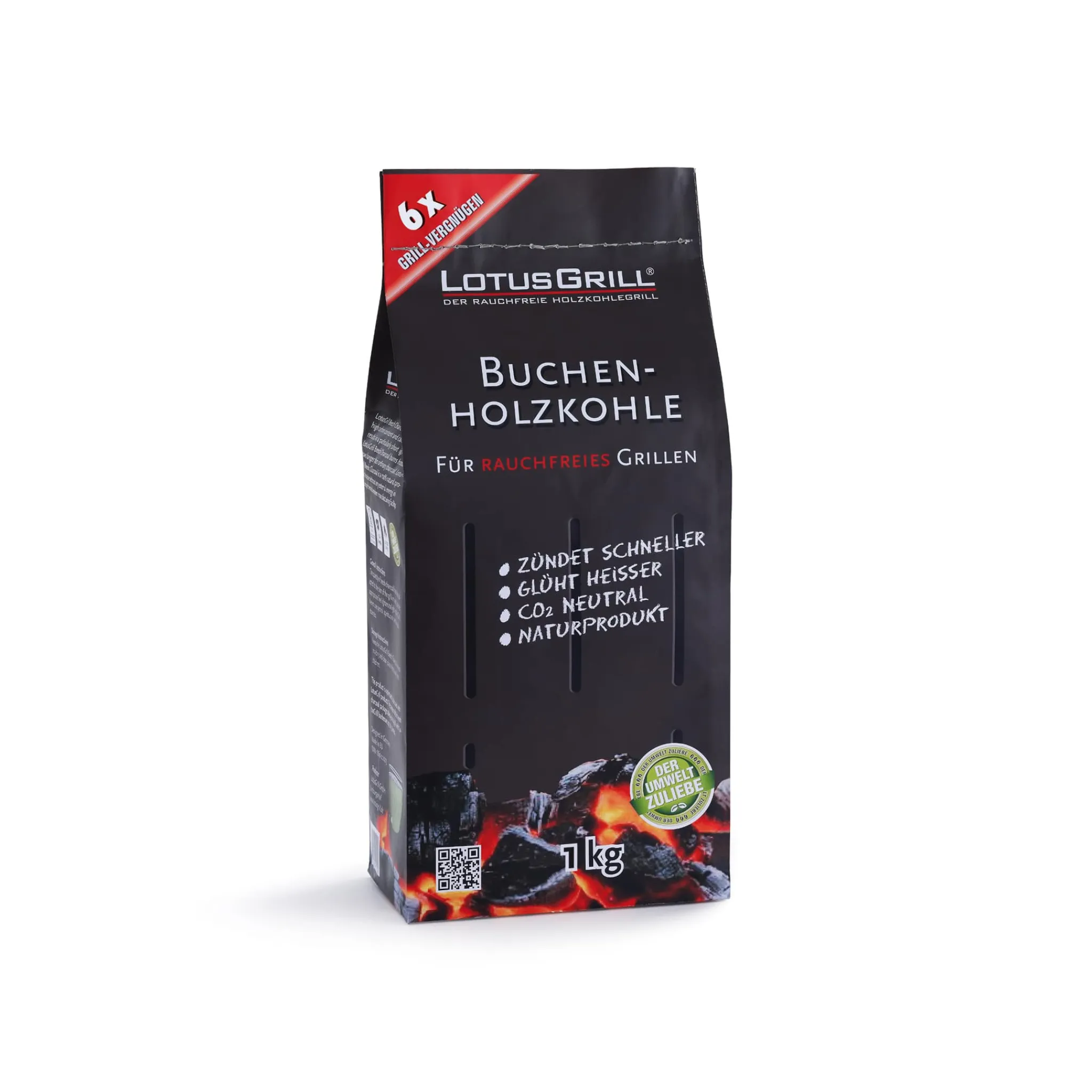 Lotus Grill Beech Charcoal, 1kg Outlet