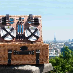 Les Jardin de la Comtesse Louvre Natural Picnic Basket, 6 Person Online