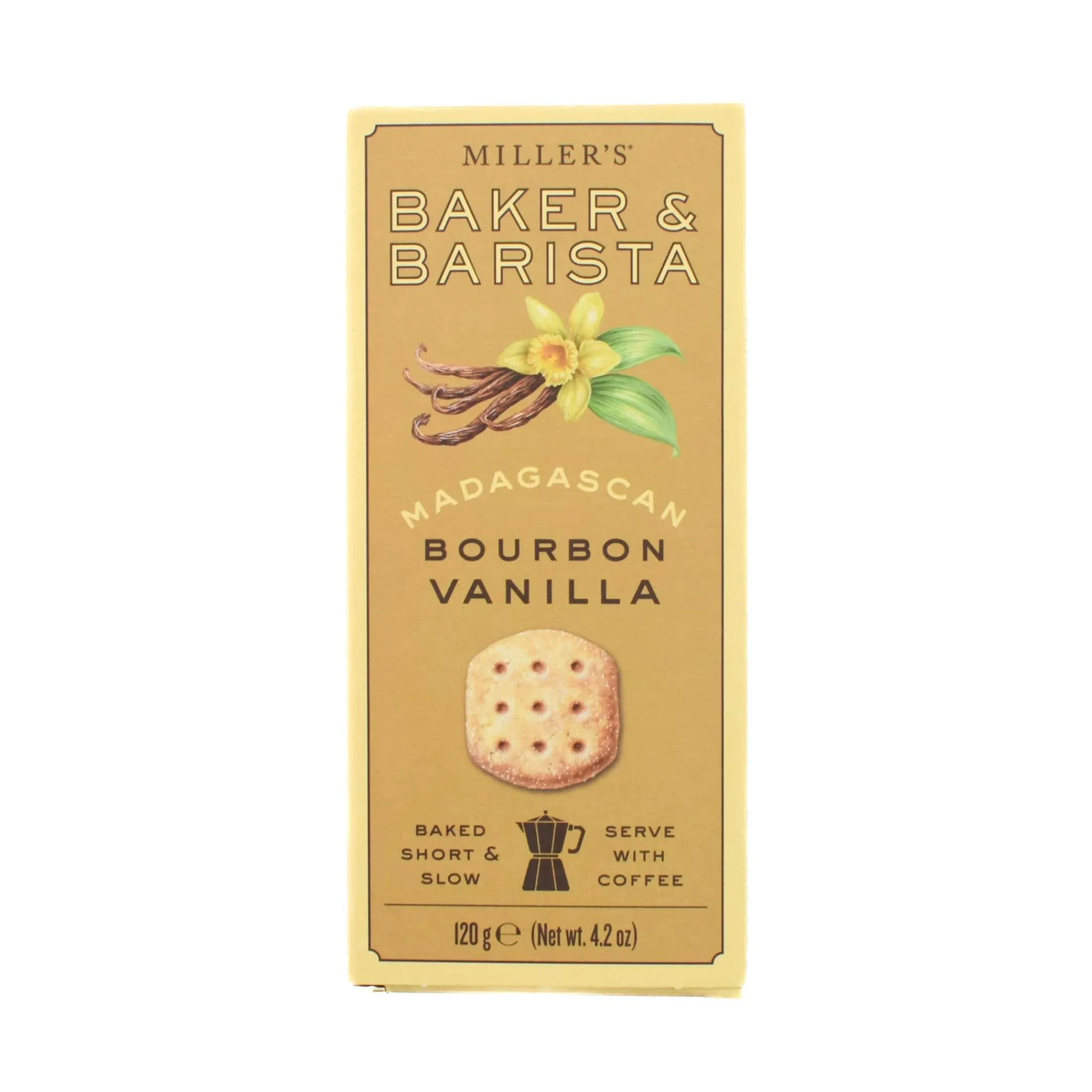 Baker & Barista Madagascan Bourbon Vanilla Biscuits, 120g Clearance