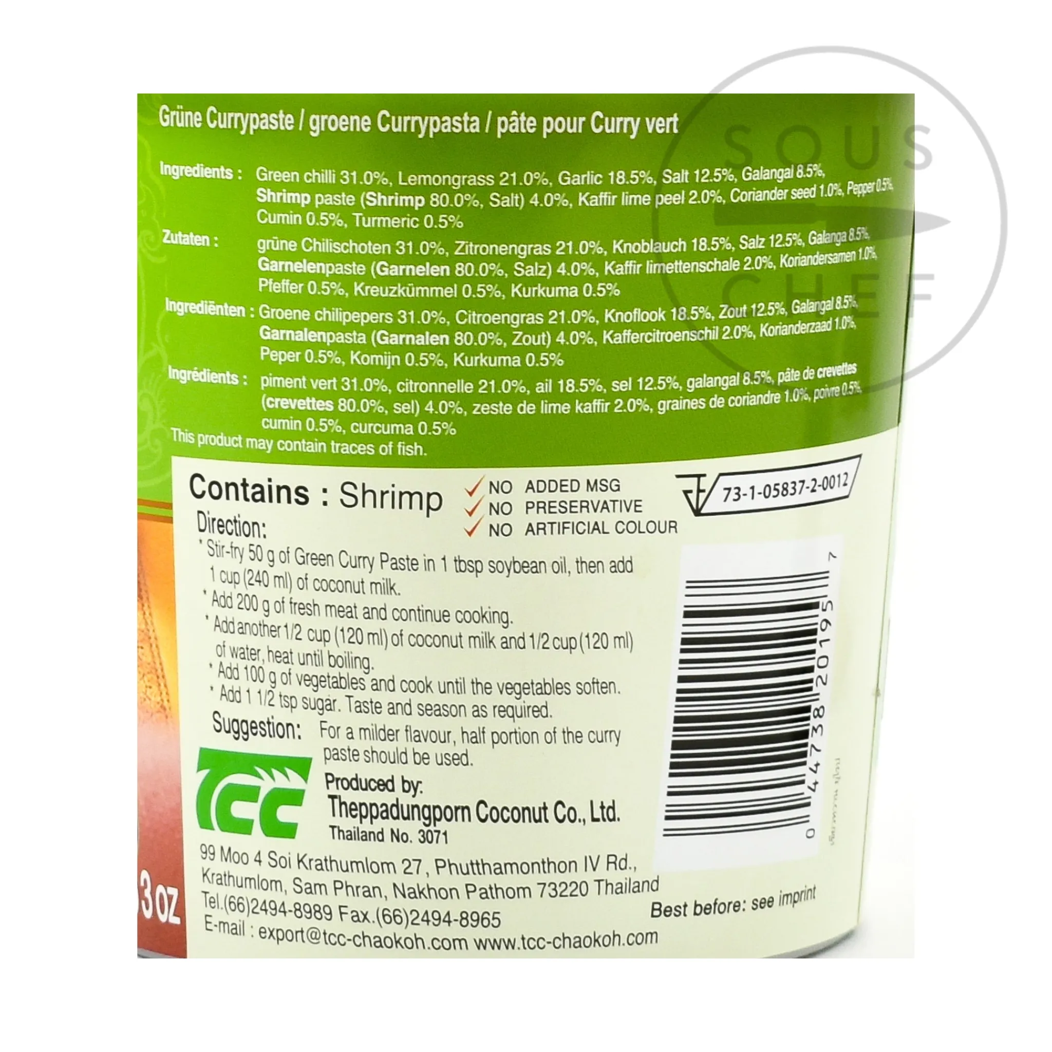 Mae Ploy Green Curry Paste, 1kg Online