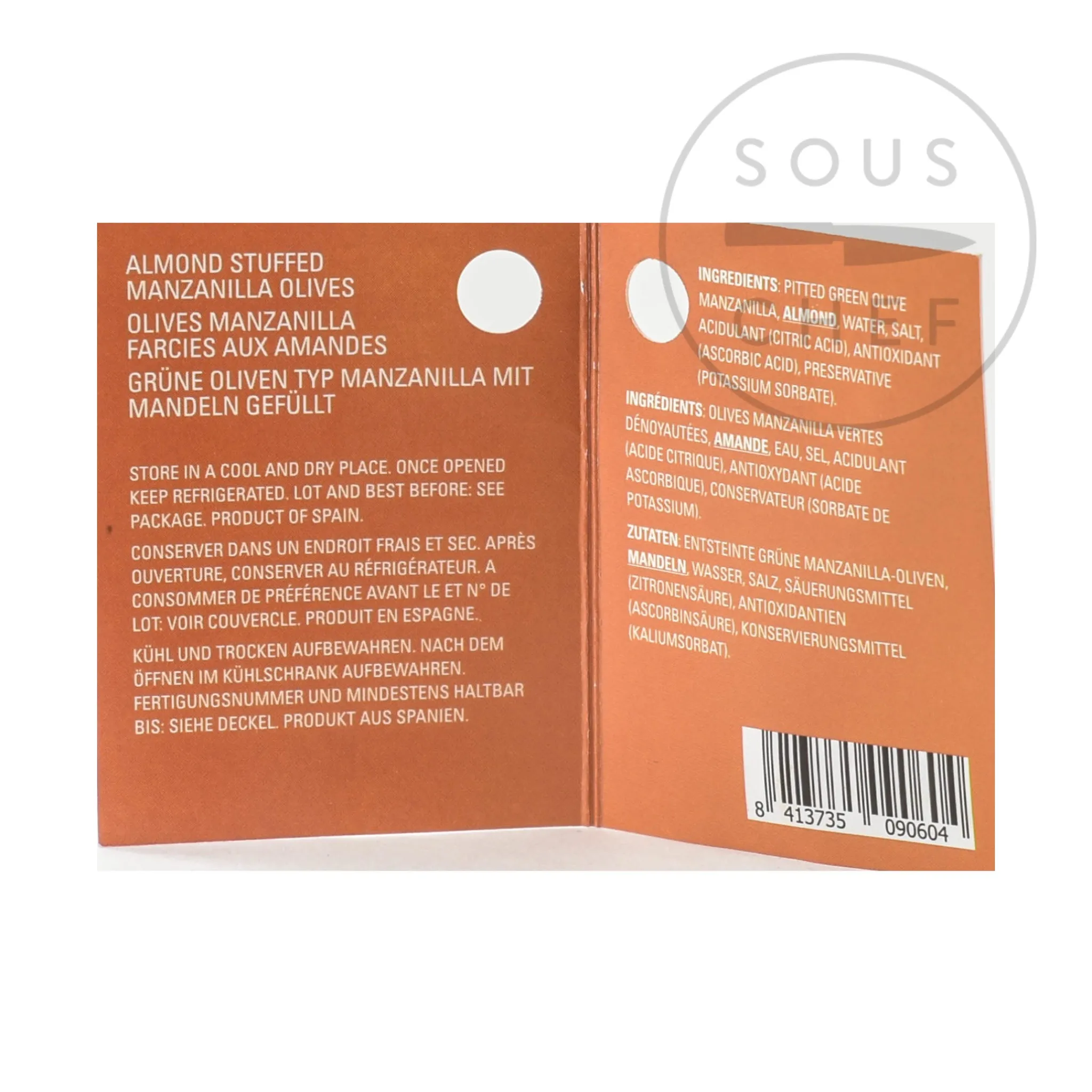 Ole Olives Manzanilla Olives Stuffed with Almond, 580g Outlet