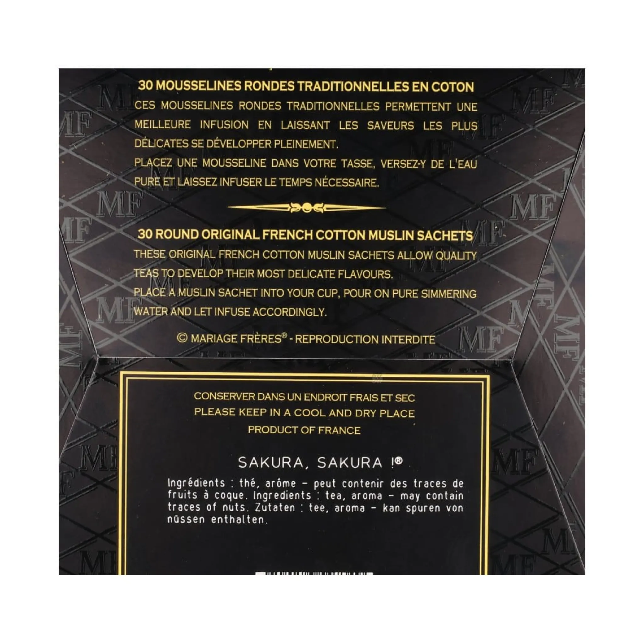 Mariage Freres Sakura Sakura Tea Bags, 75g Hot