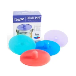 Masontops Wide Mouth Pickle Pipes, Set of 4 New