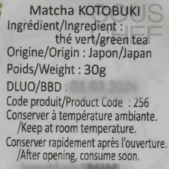 YAMASU SUGIMOTO SHOTEN Matcha Kotobuki, 30g Clearance