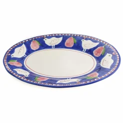 Materia Gallina Blue Oval Serving Dish Best