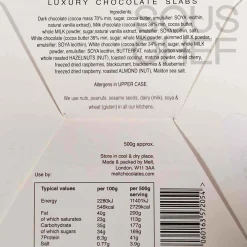 Melt London Chocolate Slab Gift Box, 500g Clearance