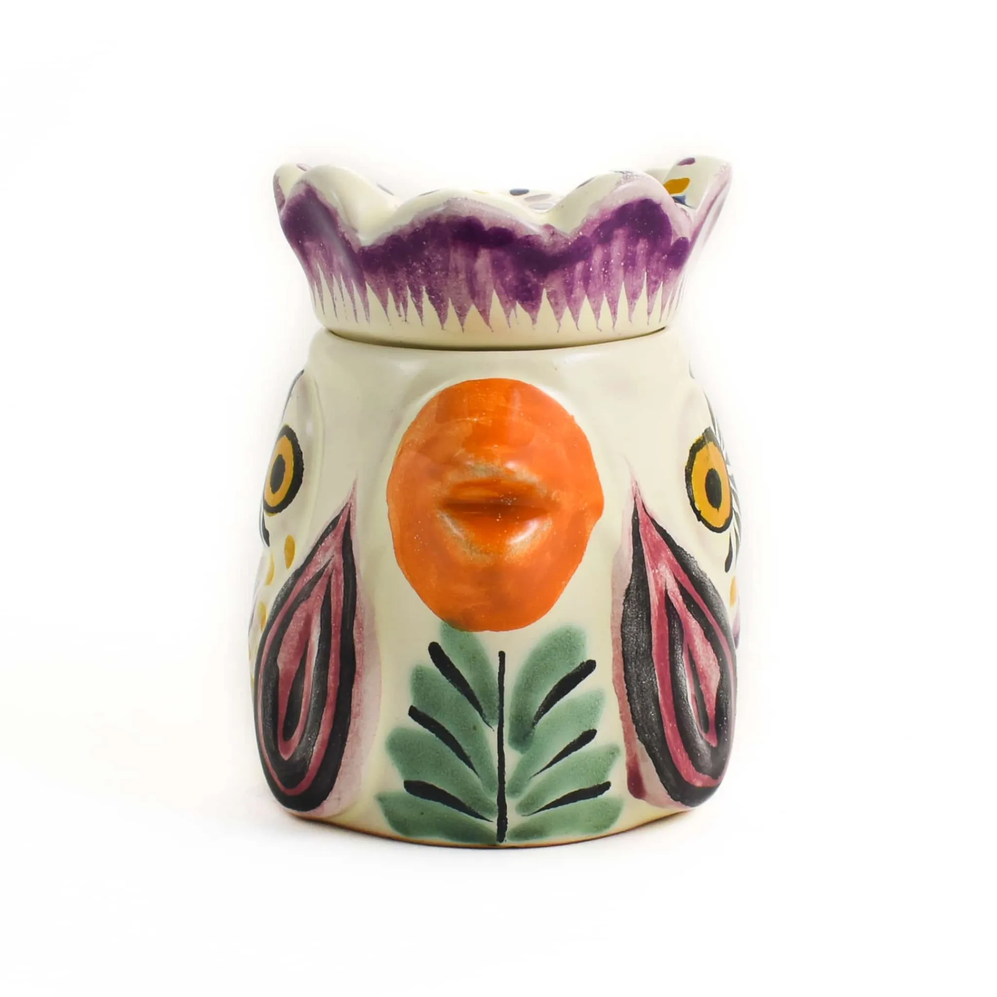 Gorky Pottery Mexican Hand Painted Rooster Sugar Bowl Discount