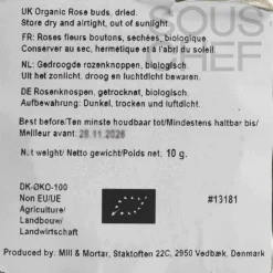 Mill & Mortar Organic Rose Buds, 10g Best