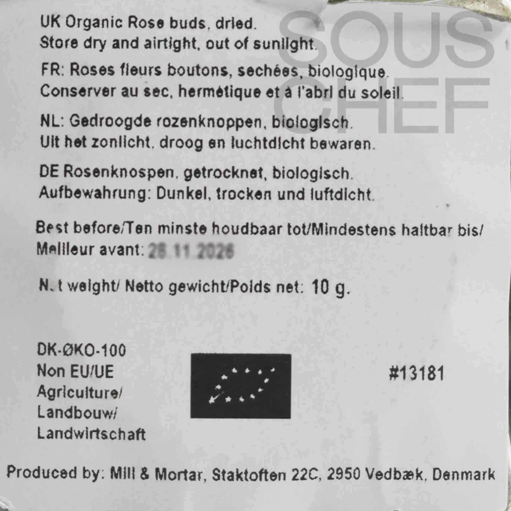 Mill & Mortar Organic Rose Buds, 10g Best