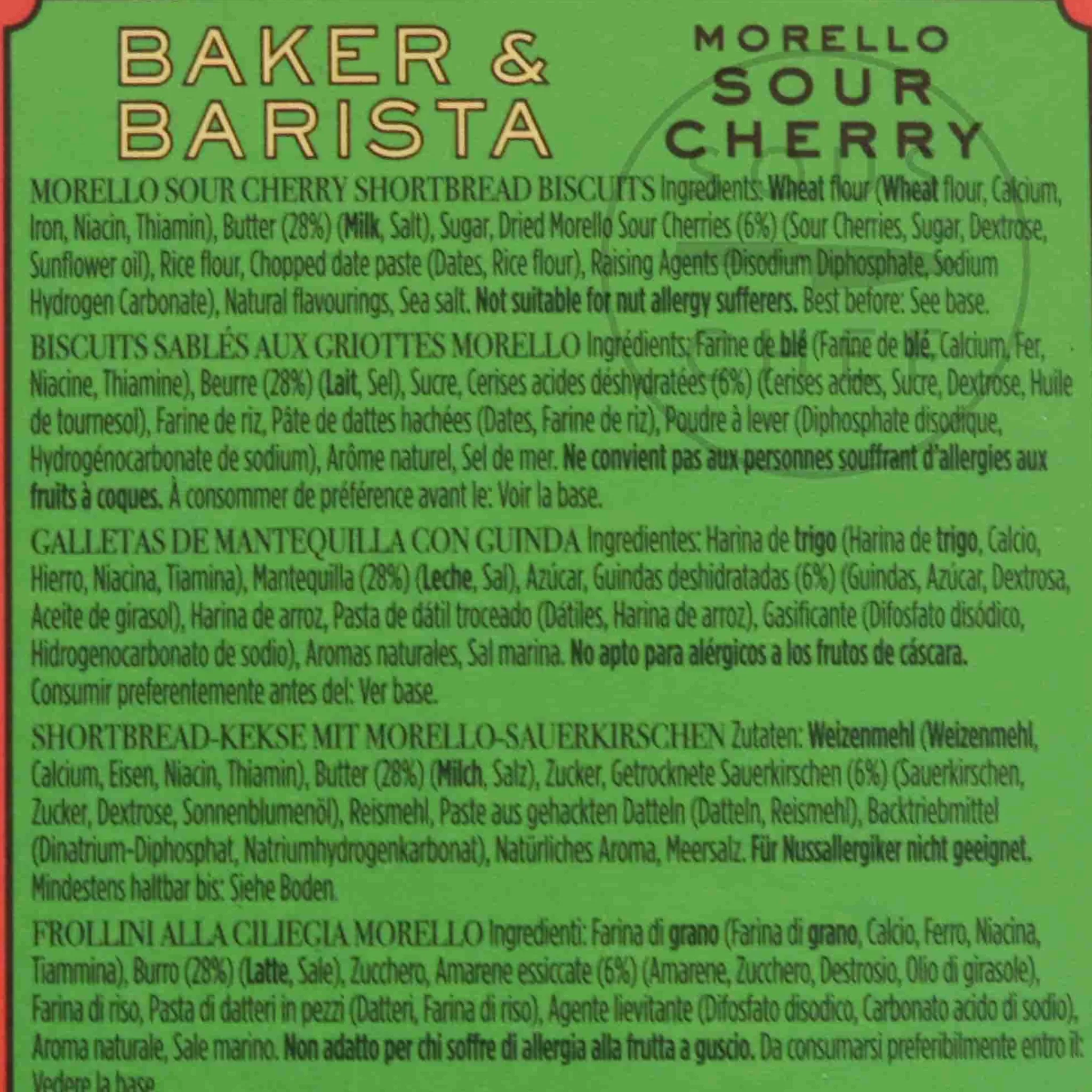 Baker & Barista Morello Sour Cherry Biscuits, 120g Online