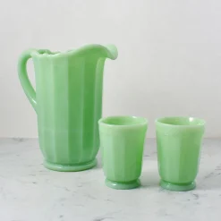 Mosser Glass Jade Milk Glass Pitcher