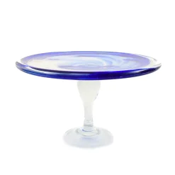 Alessandro Coppola Murano Glass Blue Cake Stand, 25cm Best