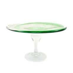 Alessandro Coppola Murano Glass Green Cake Stand, 25cm Outlet