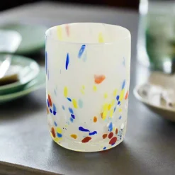 Alessandro Coppola Murano Glass Tumbler, Rainbow