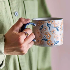 Bloomingville Myah Floral Mug, 9.5cm Outlet