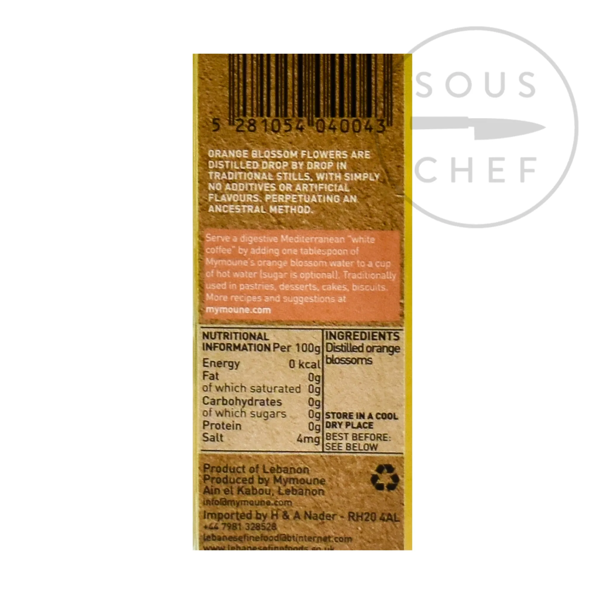 Mymoune Orange Blossom Water, 250ml New