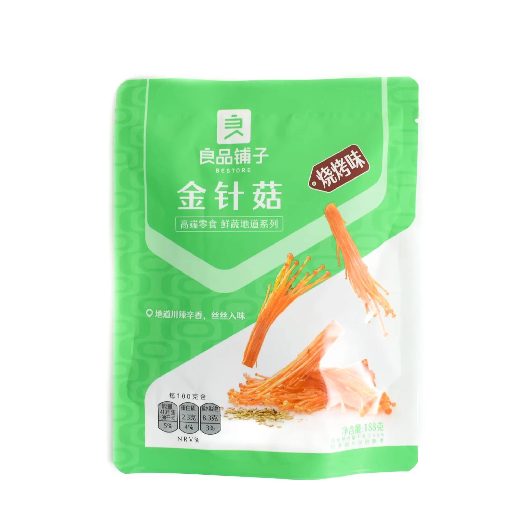 Bestore Needle Mushroom Snack BBQ Flavour, 188g Online