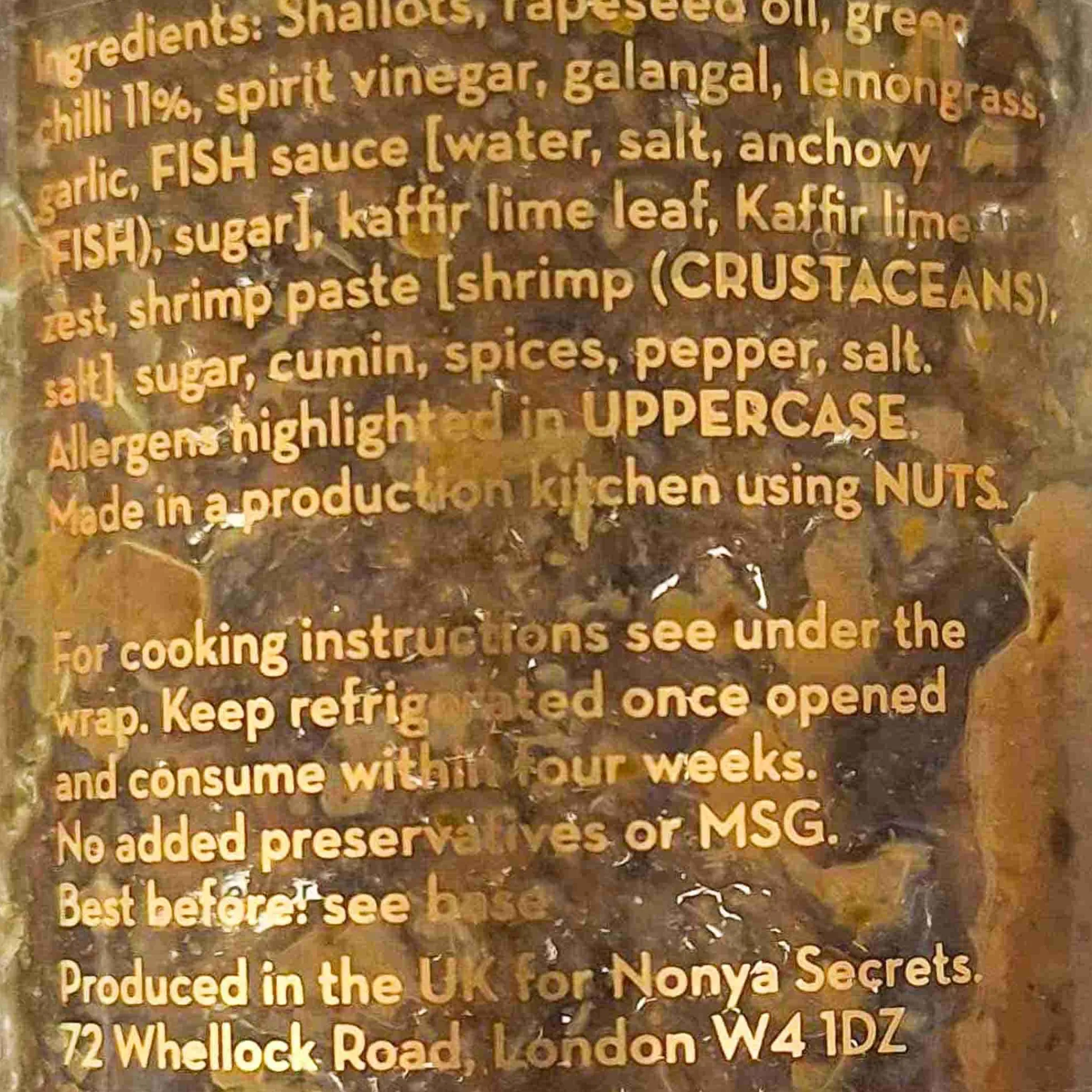 Nonya Secrets Green Curry Mix, 170g Hot