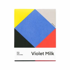 Ocelot Organic Milk Chocolate & Violet Chocolate Bar, 70g Outlet