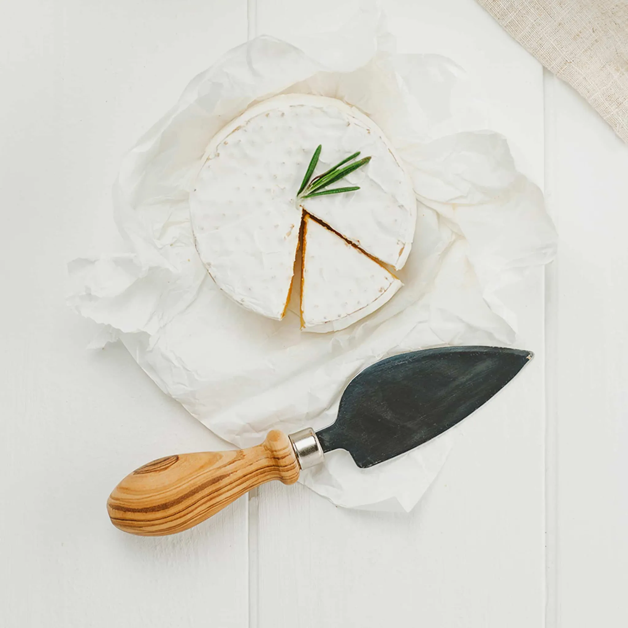 Naturally Med Olive Wood Cheese Knife, 17.5cm