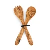 Naturally Med Olive Wood Salad Server Set, 30cm Discount
