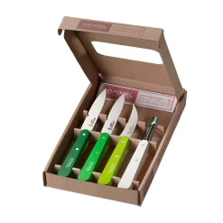 Opinel Kitchen Essentials 4 Knife Set - Greens Clearance