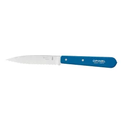 Opinel No 113 Blue Beechwood Handle Serrated Paring Knife, 10cm Discount