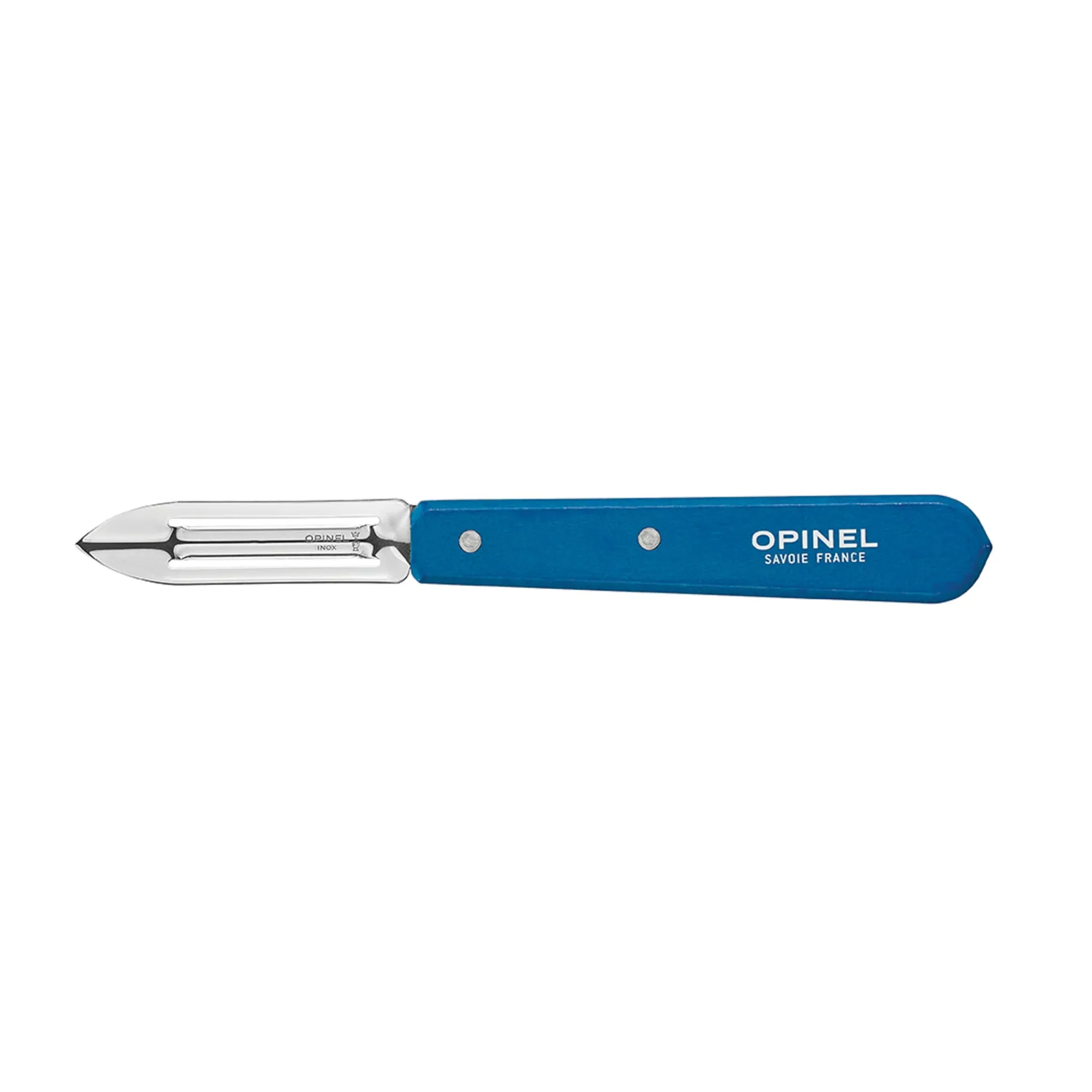 Opinel No 115 Blue Beechwood Handle Peeler, 6cm Outlet