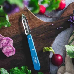 Opinel No 115 Blue Beechwood Handle Peeler, 6cm Outlet