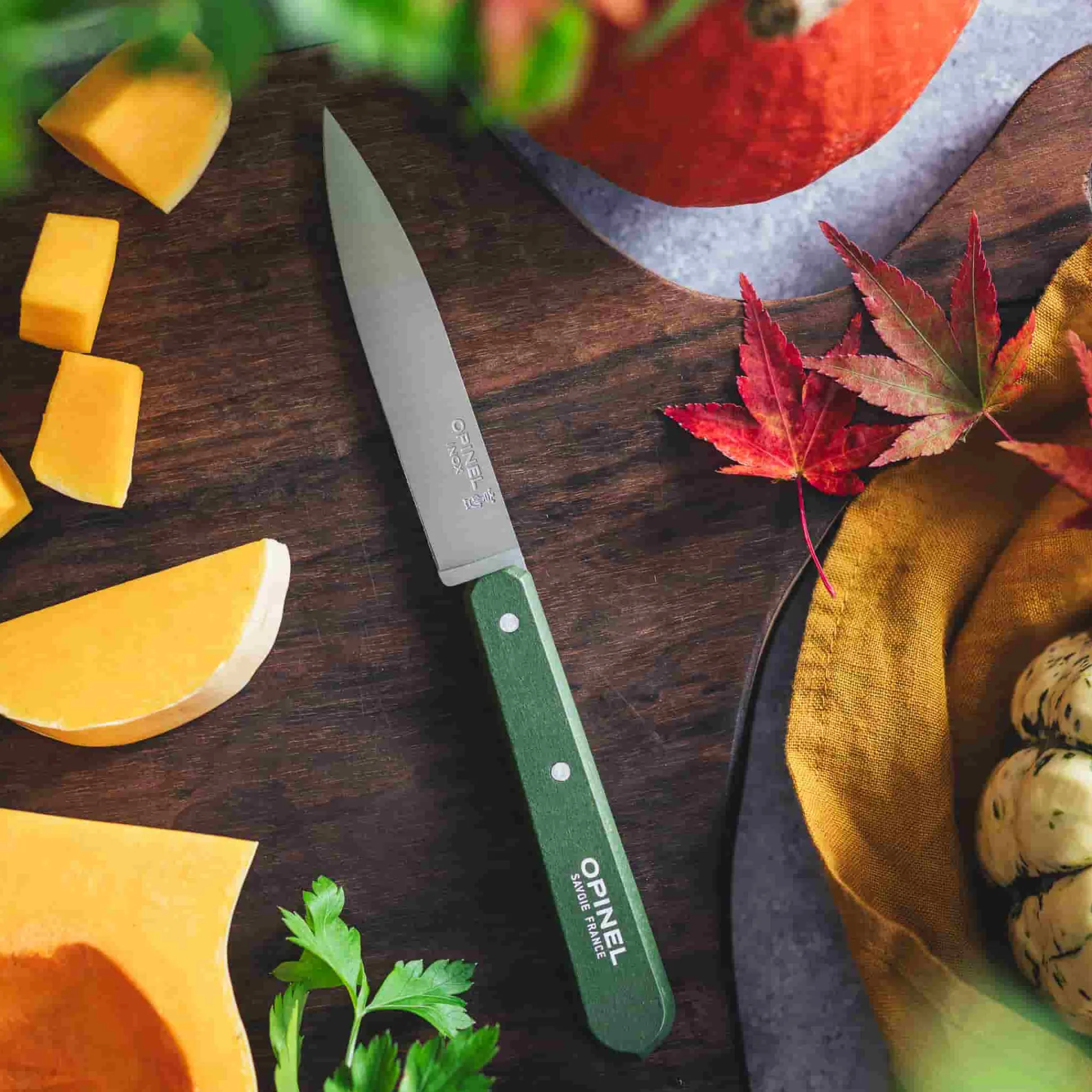 Opinel No 112 Khaki Beechwood Handle Paring Knife, 10cm Discount