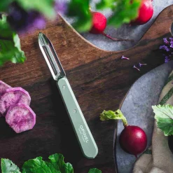 Opinel No 115 Sage Beechwood Handle Peeler, 6cm Discount