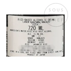 Ozeki Karatamba Sake, 720ml New