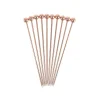 Cocktail'd Pack of 10 Copper Plated Garnish Cocktail Picks Hot