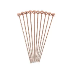 Cocktail'd Pack of 10 Copper Plated Garnish Cocktail Picks Hot