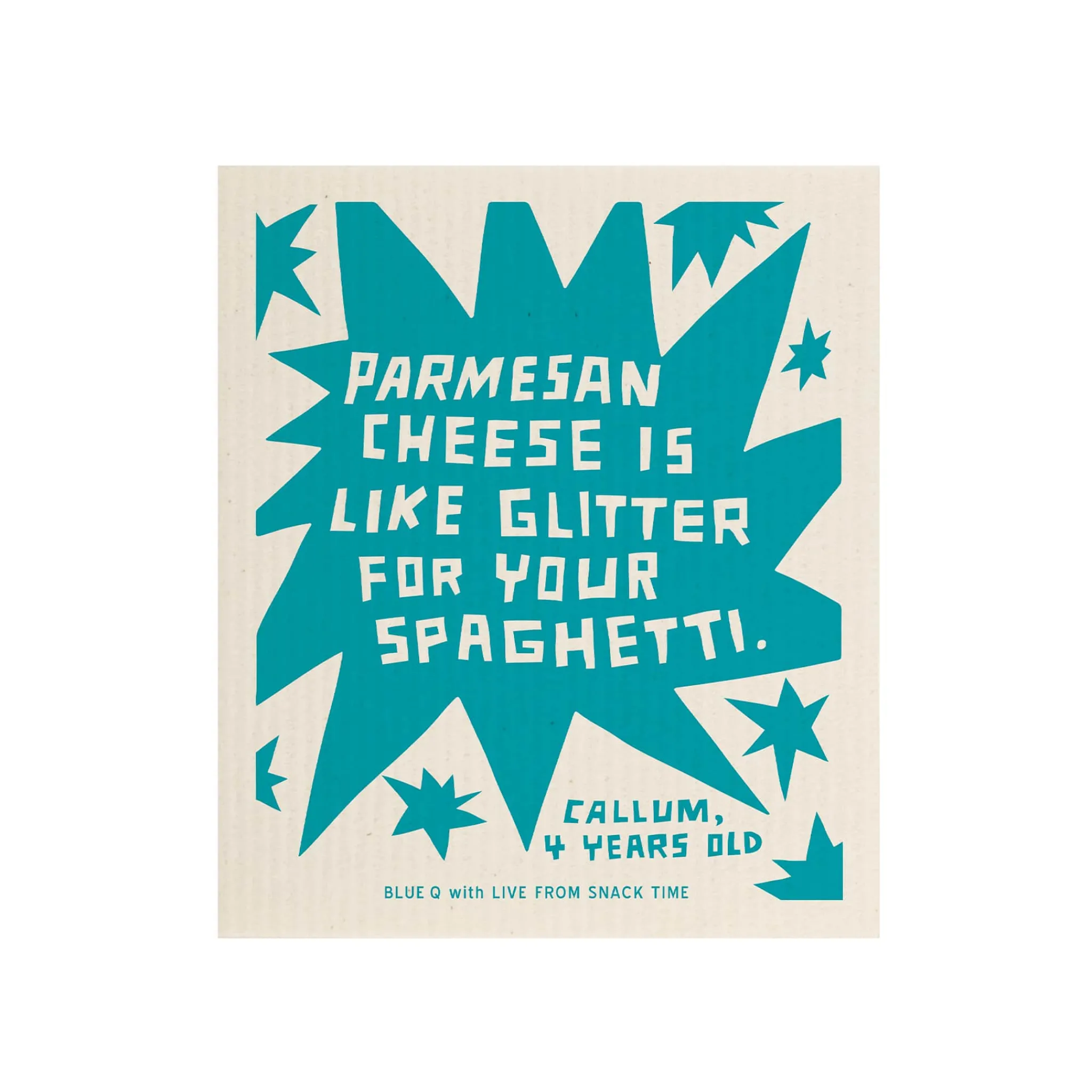 Blue Q Parmesan Is Glitter Swedish Compostable Dishcloth Outlet