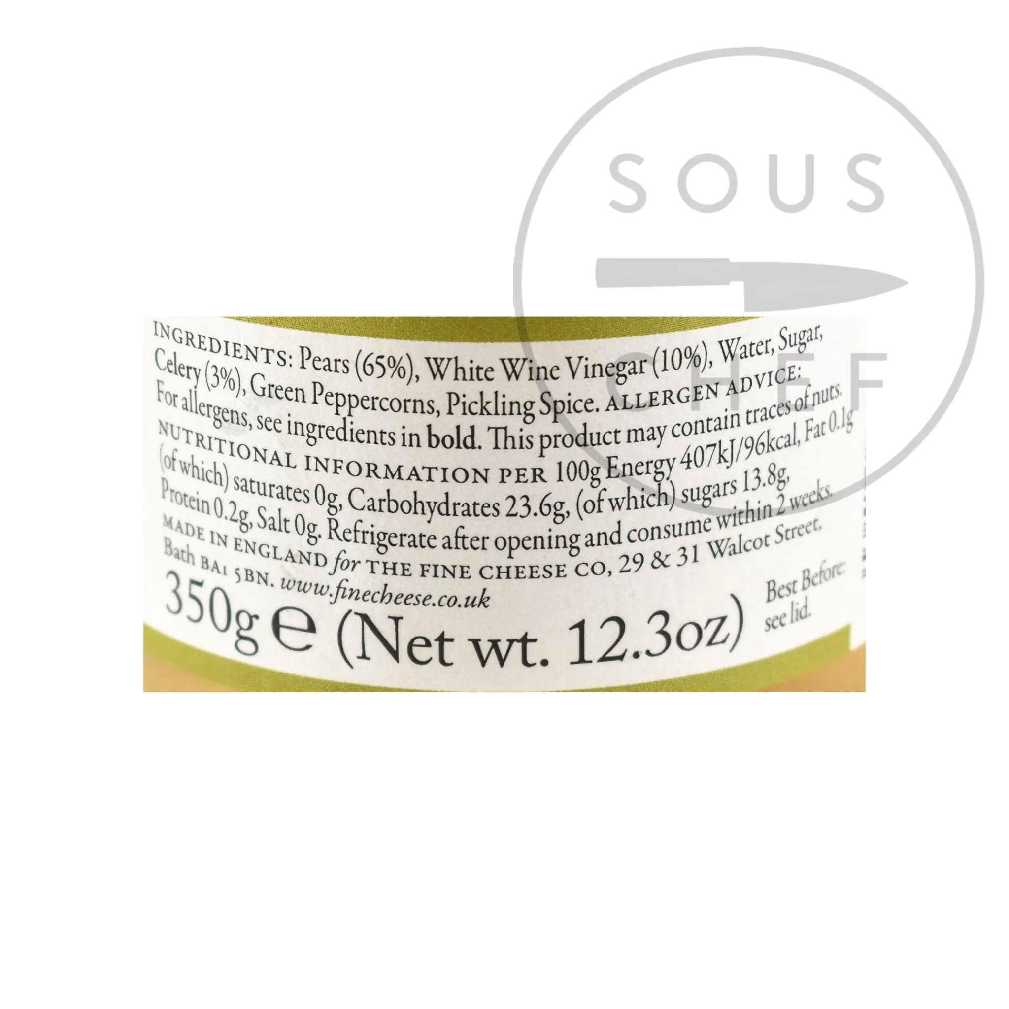 The Fine Cheese Co Pickled Pears, 350g Discount