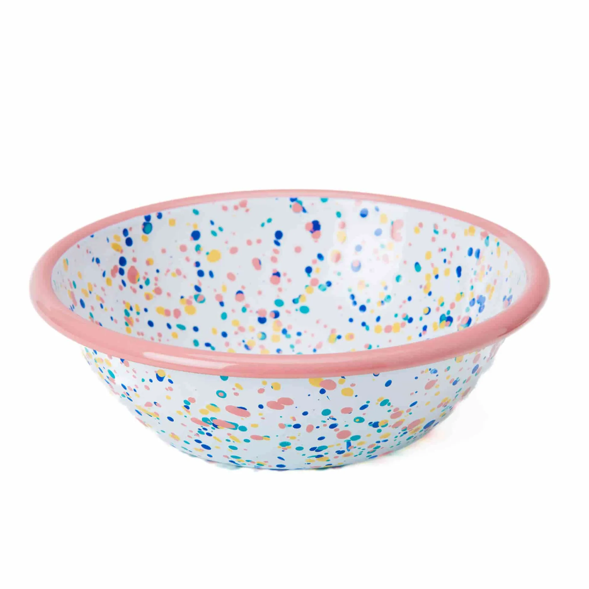 Kapka Enamel Pink Dot Enamel Salad Bowl Best