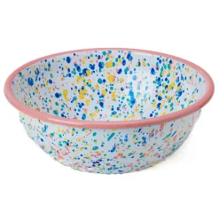 Kapka Enamel Pink Dot Enamel Salad Bowl Best