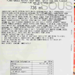 DAISHO Plant Based Spicy Hot Pot Soup Base, 750g Outlet