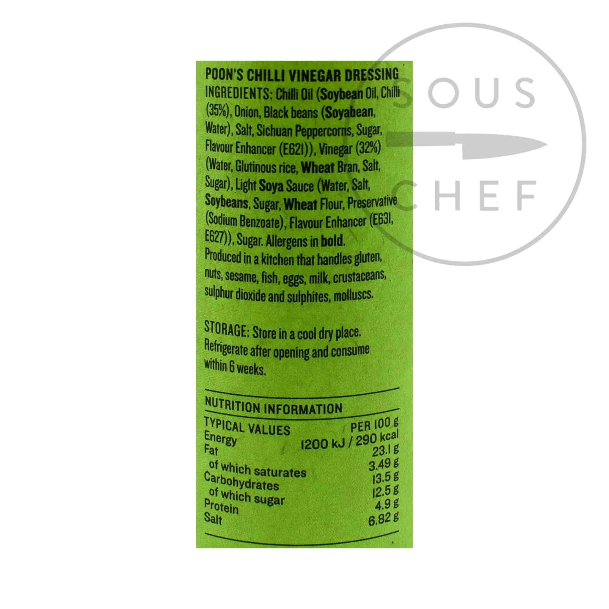 Poon's Chilli Vinegar Dressing, 250ml New