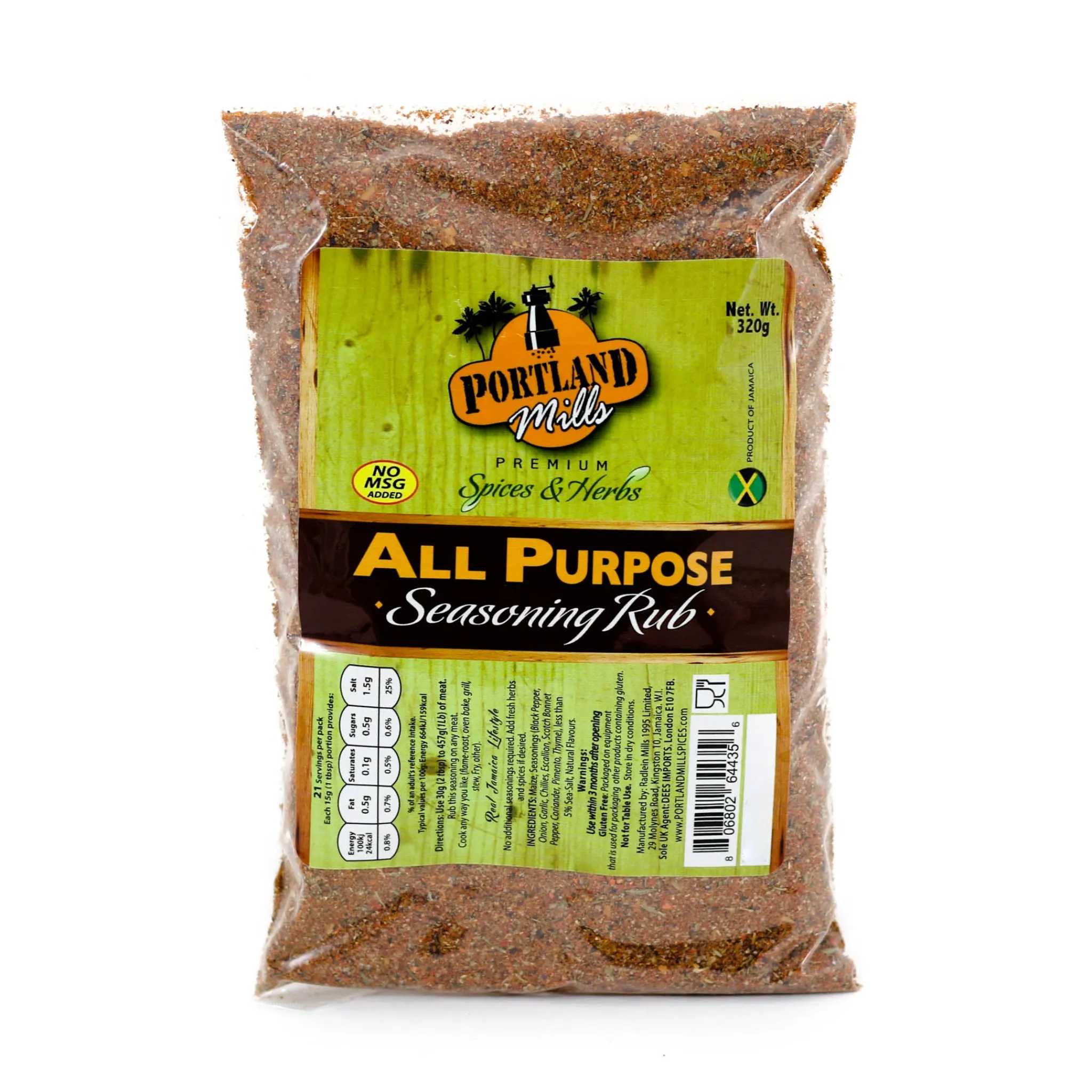 Radlein Mills Portland Jamaican All Purpose Seasoning, 250g