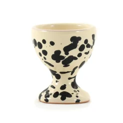 Puglia Handmade Puglia Black Splatter Egg Cup Best